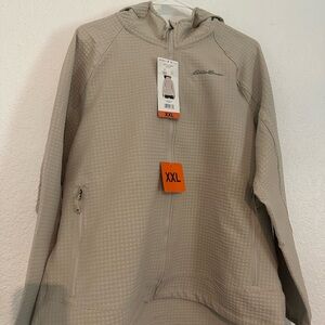 Eddie Bauer Beige Hooded Jacket XXL